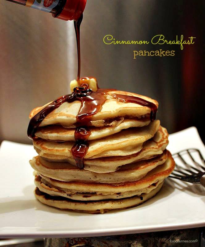 Cinnamon Breakfast pancakes
